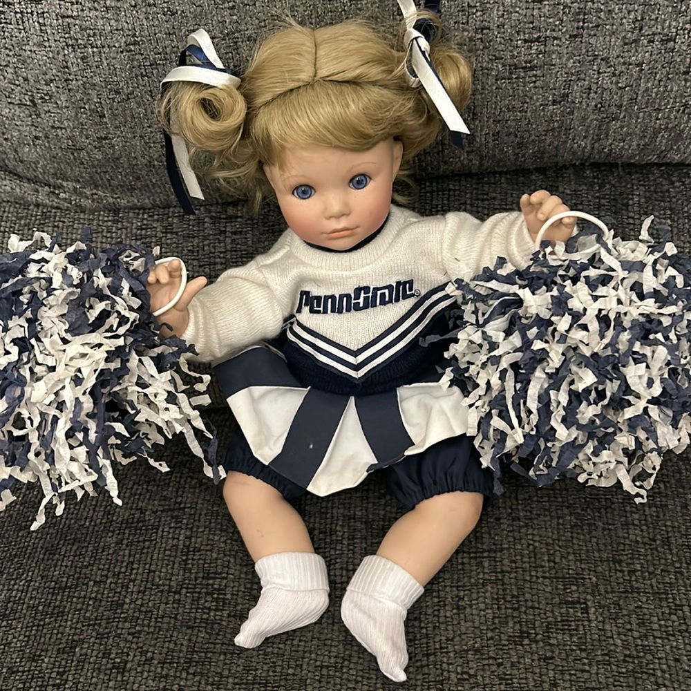 Danbury mint vintage Nittany Lion PSU porcelain doll